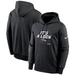68627e6a5150b_1 Men's Baltimore Ravens Black 2023 AFC North Division Champions Locker Room Trophy Collection Pullover Hoodie