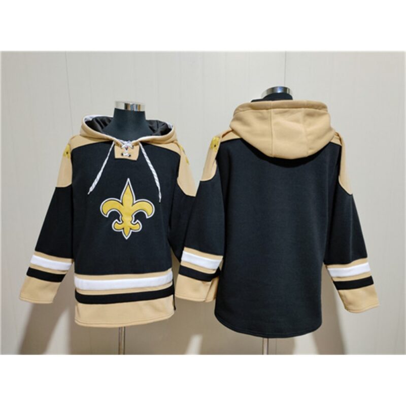 68627ee4ba4fc_1 Men's New Orleans Saints Blank Black Ageless Must-Have Lace-Up Pullover Hoodie