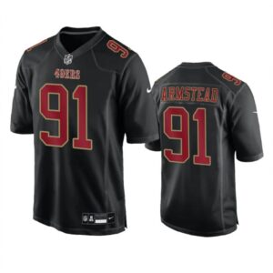 68627f8d31191_1 Men's San Francisco 49ers #91 Arik Armstead Black Fashion Limited Stitched Football Game Jersey