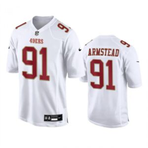 68627f9119329_1 Men's San Francisco 49ers #91 Arik Armstead White Fashion Limited Stitched Game Football Jersey