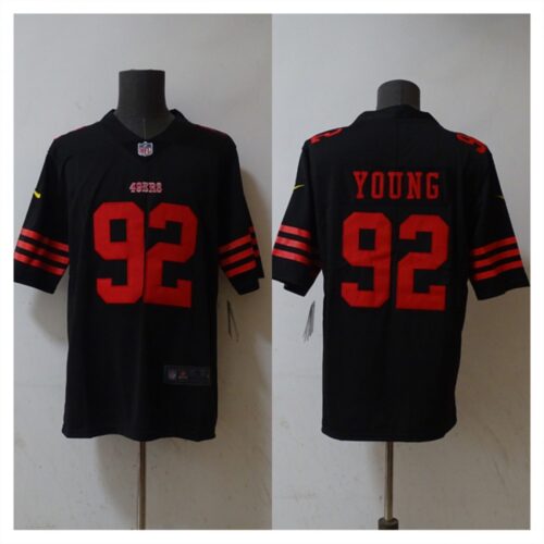 68627fa2cd09f_1 Men's San Francisco 49ers #92 Chase Young Black 2023 F.U.S.E. Stitched Football Jersey