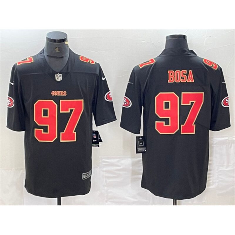 68627fa9f0b16_1 Men's San Francisco 49ers #97 Nick Bosa Black Vapor Untouchable Limited Stitched Jersey