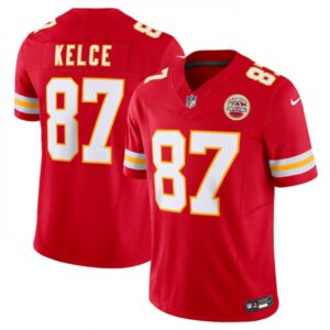 6862800b90f85_1 Youth Kansas City Chiefs #87 Travis Kelce Red 2023 F.U.S.E. Vapor Untouchable Limited Stitched Jersey