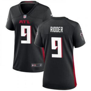 686280195efad_1 Women's Atlanta Falcons #9 Desmond Ridder Black Stitched Jersey(Run Small)