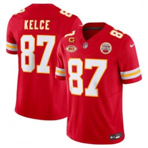 68628095532b8_1 Men's Kansas City Chiefs #87 Travis Kelce Red 2024 F.U.S.E. With "NKH" Patch And 4-star C Patch Vapor Untouchable Limited Stitched Jersey