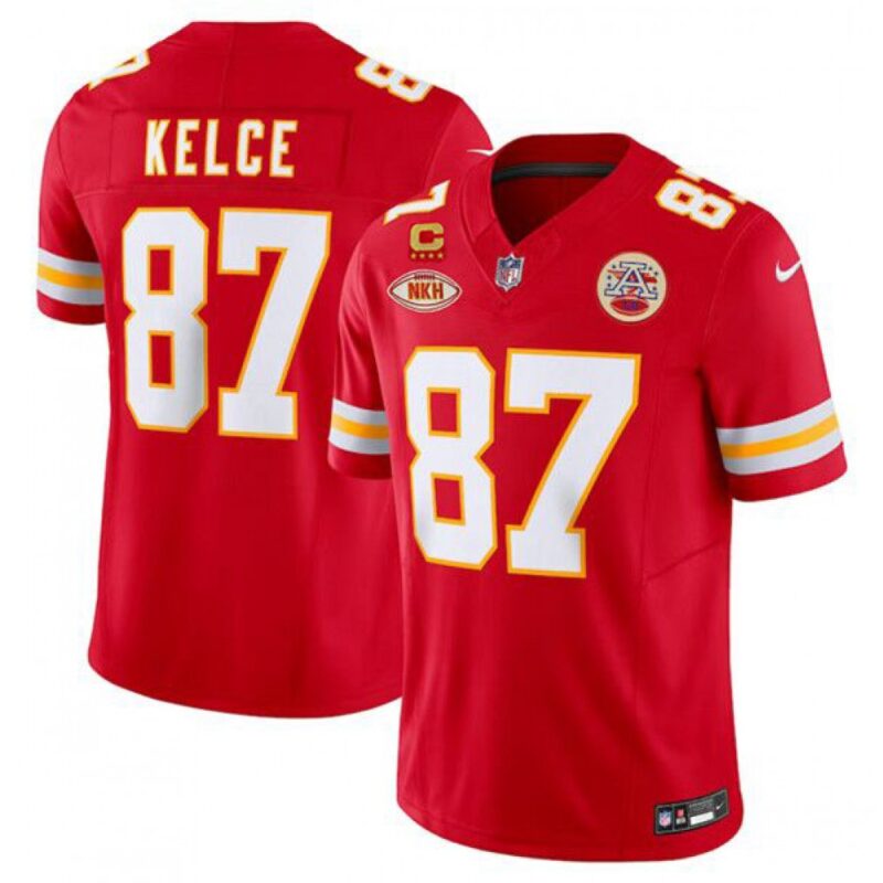 68628095532b8_1 Men's Kansas City Chiefs #87 Travis Kelce Red 2024 F.U.S.E. With "NKH" Patch And 4-star C Patch Vapor Untouchable Limited Stitched Jersey