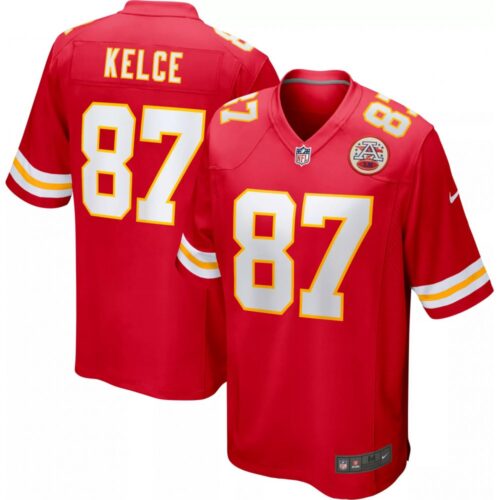 6862809c97d2b_1 Men's Kansas City Chiefs #87 Travis Kelce Red Stitched Game Jersey