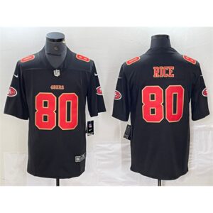 686280a76bf1a_1 Men's San Francisco 49ers #80 Jerry Rice Black Vapor Untouchable Limited Stitched Jersey