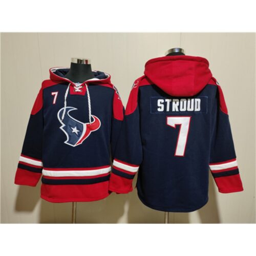 686280eca6713_1 Men's Houston Texans #7 C.J. Stroud Navy Ageless Must-Have Lace-Up Pullover Hoodie