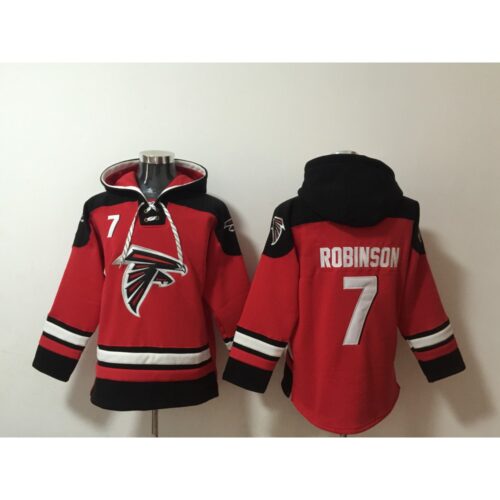 6862814c9aa8c_1 Men's Atlanta Falcons #7 Bijan Robinson Red Ageless Must-Have Lace-Up Pullover Hoodie