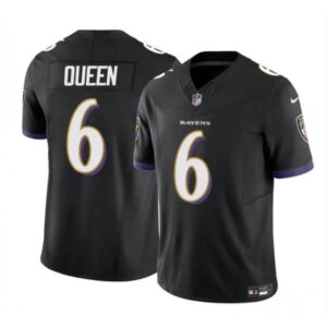 68628186017e3_1 Men's Baltimore Ravens #6 Patrick Queen Black 2023 F.U.S.E. Vapor Limited Football Jersey