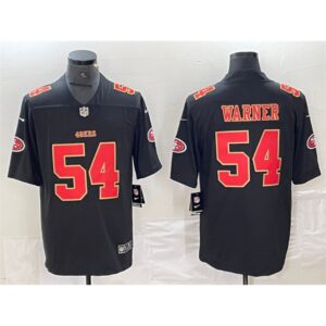 686281b974997_1 Men's San Francisco 49ers #54 Fred Warner Black Vapor Untouchable Limited Stitched Jersey