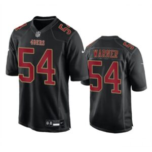 686281c478512_1 Men's San Francisco 49ers #54 Fred Warner Black Fashion Limited Stitched Football Game Jersey