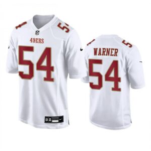 686281cbd4591_1 Men's San Francisco 49ers #54 Fred Warner White Fashion Limited Stitched Football Game Jersey