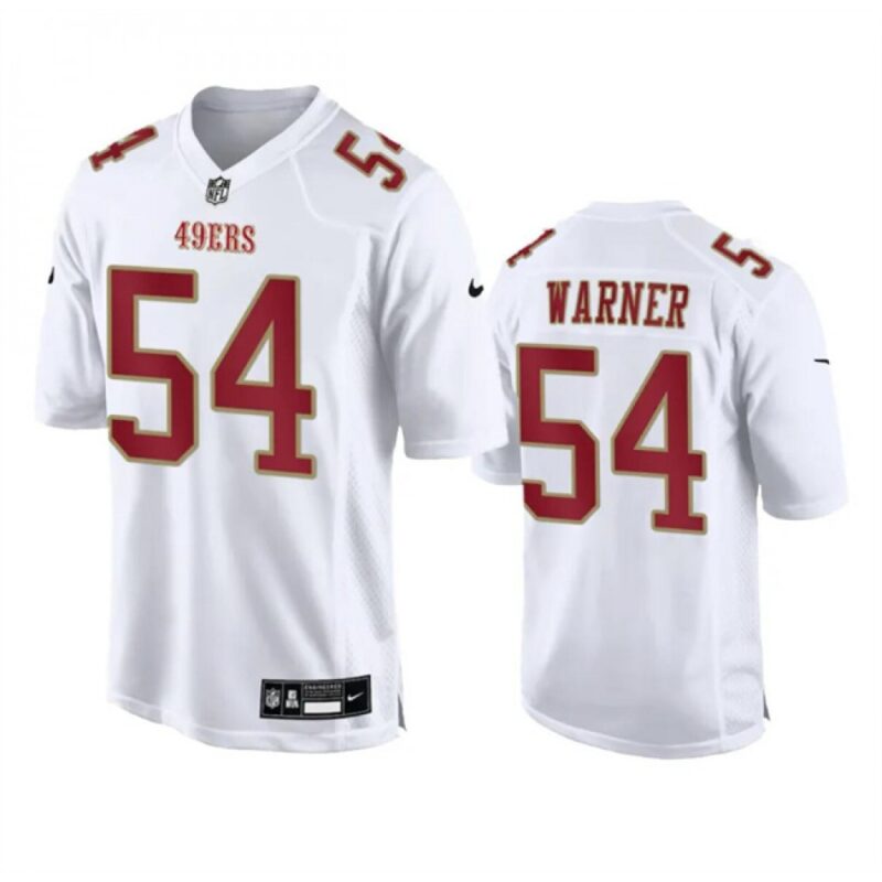 686281cbd4591_1 Men's San Francisco 49ers #54 Fred Warner White Fashion Limited Stitched Football Game Jersey