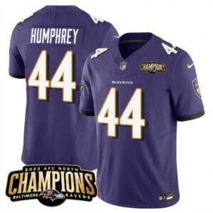 68628277e0d5b_1 Men's Baltimore Ravens #44 Marlon Humphrey Purple 2023 F.U.S.E. AFC North Champions Vapor Limited Football Jersey