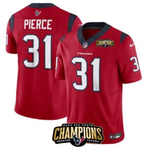 6862834ebb454_1 Men's Houston Texans #31 Dameon Pierce Red 2023 F.U.S.E. AFC South Champions Patch Vapor Untouchable Limited Stitched Football Jersey