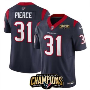 68628352ed6ee_1 Men's Houston Texans #31 Dameon Pierce Navy 2023 F.U.S.E. AFC South Champions Patch Vapor Untouchable Limited Stitched Football Jersey