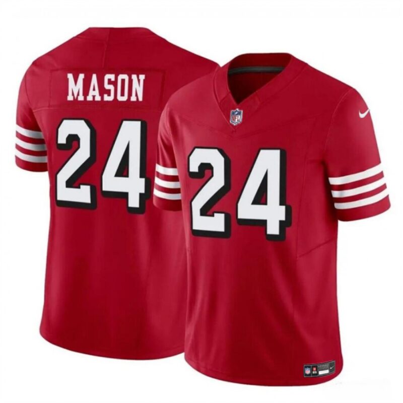 686283ed8054d_1 Men's San Francisco 49ers #24 Jordan Mason New Red 2023 F.U.S.E. Stitched Football Jersey