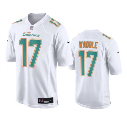 68628452510c2_1 Men's Miami Dolphins #17 Jaylen Waddle White Fashion Vapor Untouchable Stitched Football Jersey