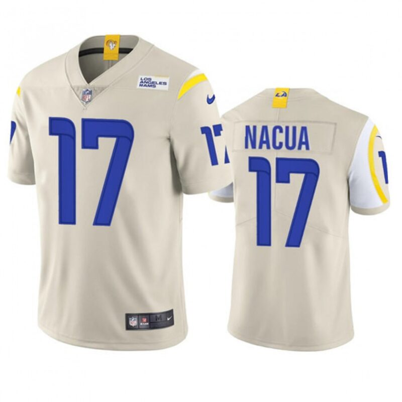 686284601018f_1 Youth Los Angeles Rams #17 Puka Nacua Bone Vapor Untouchable Limited Stitched Jersey