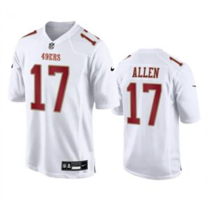 6862846ecf503_1 Men's San Francisco 49ers #17 Brandon Allen White Fashion Limited Stitched Football Game Jersey