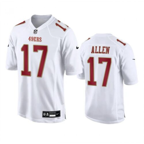 6862846ecf503_1 Men's San Francisco 49ers #17 Brandon Allen White Fashion Limited Stitched Football Game Jersey