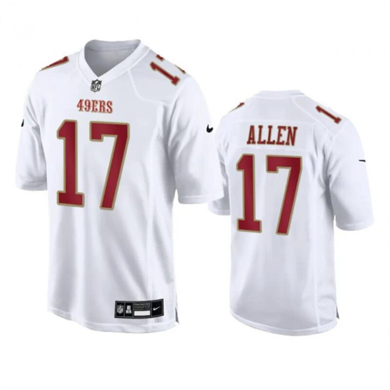 6862846ecf503_1 Men's San Francisco 49ers #17 Brandon Allen White Fashion Limited Stitched Football Game Jersey