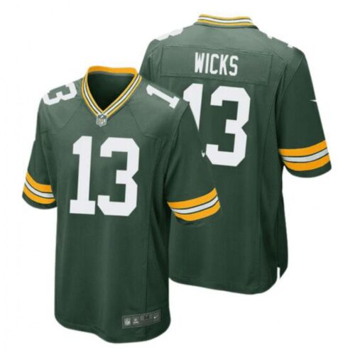 6862849f33e2b_1 Men's Green Bay Packers #13 Dontayvion Wicks Green Stitched Game Jersey