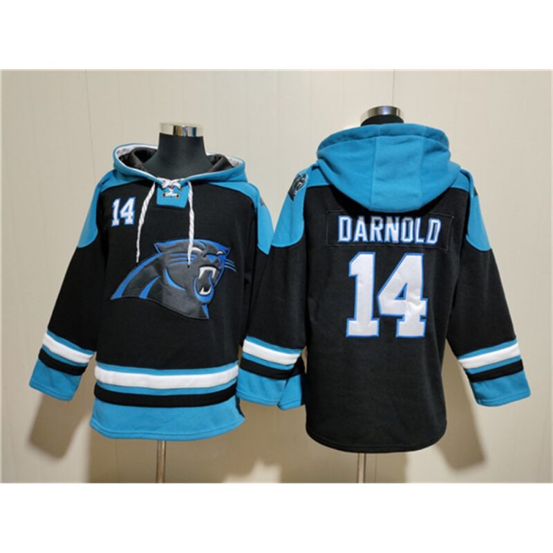 686284c49fc12_1 Men's Carolina Panthers #14 Sam Darnold Black Ageless Must-Have Lace-Up Pullover Hoodie