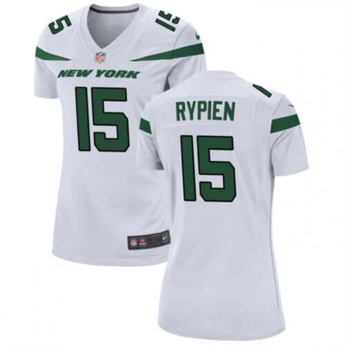 68628520f127f_1 Women's New York Jets #15 Brett Rypien White Stitched Football Jersey(Run Small)