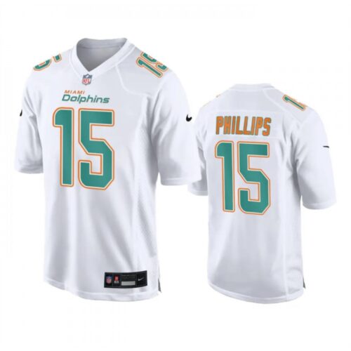 6862852b57714_1 Men's Miami Dolphins #15 Jaelan Phillips White Fashion Vapor Untouchable Stitched Football Jersey