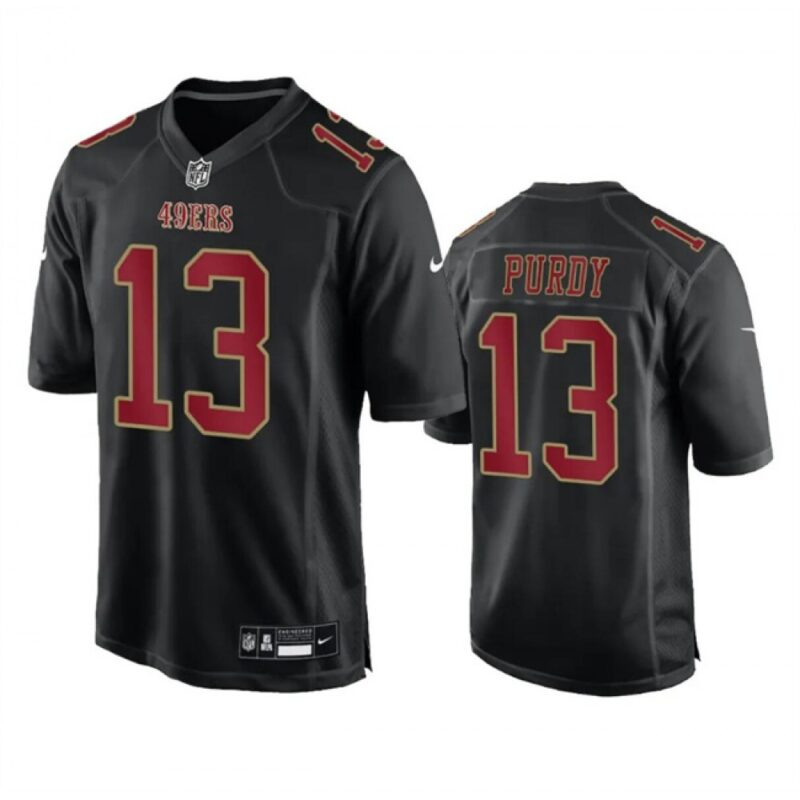6862855880bc3_1 Men's San Francisco 49ers #13 Brock Purdy Black Fashion Limited Stitched Football Game Jersey