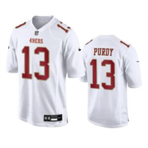 6862855c156ad_1 Men's San Francisco 49ers #13 Brock Purdy White Fashion Limited Stitched Football Game Jersey