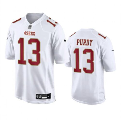 6862855c156ad_1 Men's San Francisco 49ers #13 Brock Purdy White Fashion Limited Stitched Football Game Jersey