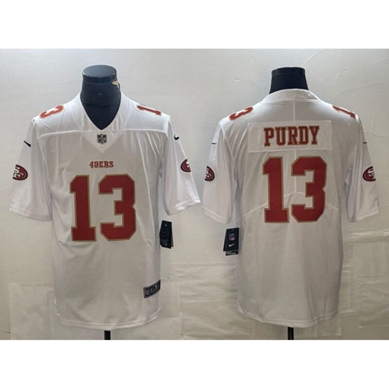 686285638e35c_1 Men's San Francisco 49ers #13 Brock Purdy White Vapor Untouchable Limited Stitched Jersey