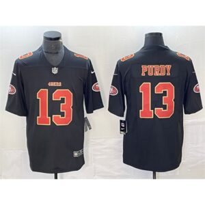 6862856781525_1 Men's San Francisco 49ers #13 Brock Purdy Black Vapor Untouchable Limited Stitched Jersey
