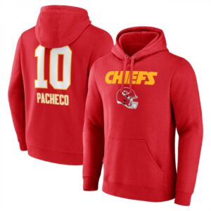 686286351725d_1 Men's Kansas City Chiefs #10 Isiah Pacheco Red Wordmark Player Name & Number Pullover Hoodie
