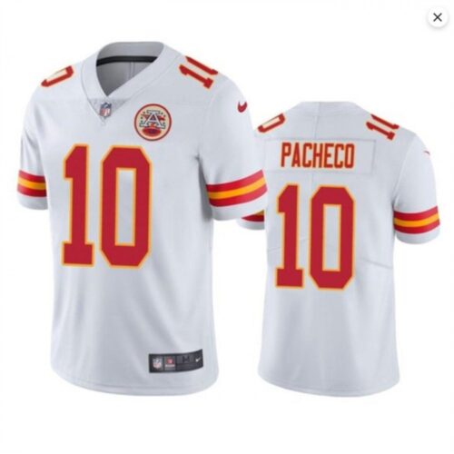 6862864002555_1 Youth Kansas City Chiefs #10 Isiah Pacheco White Vapor Untouchable Limited Stitched Jersey