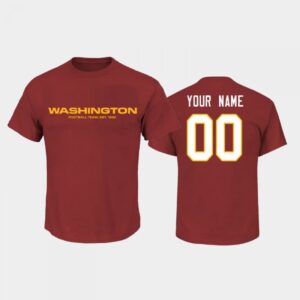 68629e5bf1fe2_1 Men's Washington Football Team ACTIVE PLAYER Name & Number Custom 2020 Red T-Shirt