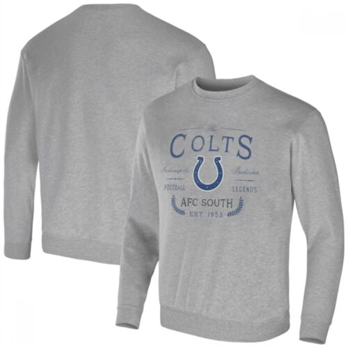 6862a2065a392_1 Men's Indianapolis Colts Gray Darius Rucker Collection Pullover Sweatshirt