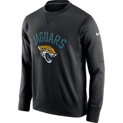 6862a2536057c_1 Men's Jacksonville Jaguars Men's Jacksonville Jaguars 2019 Black Sideline Circuit Performance Sweatshirt