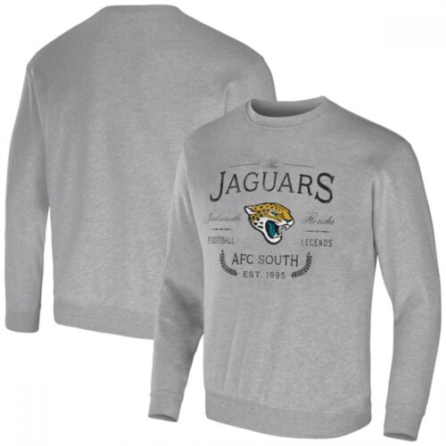 6862a2566a411_1 Men's Jacksonville Jaguars Gray Darius Rucker Collection Pullover Sweatshirt