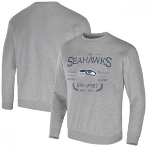 6862a2744b937_1 Men's Seattle Seahawks Gray Darius Rucker Collection Pullover Sweatshirt