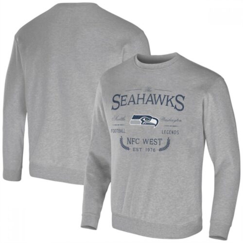 6862a2744b937_1 Men's Seattle Seahawks Gray Darius Rucker Collection Pullover Sweatshirt