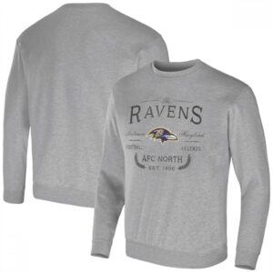 6862a310a94ac_1 Men's Baltimore Ravens Gray Darius Rucker Collection Pullover Sweatshirt