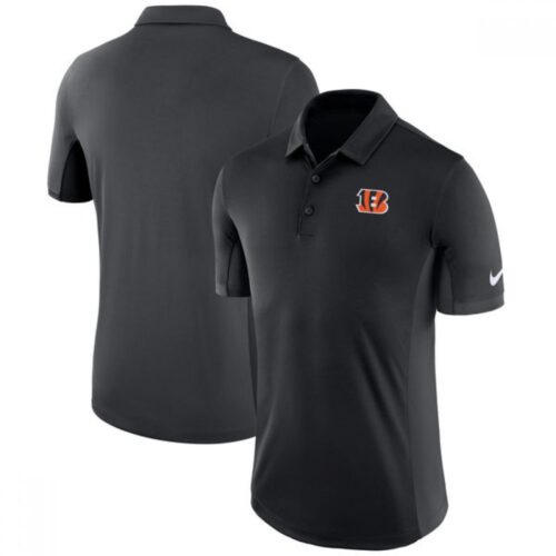 6862a576e1b08_1 Men's Cincinnati Bengals Black Evergreen Polo