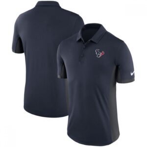 6862a6189ce24_1 Men's Houston Texans Navy Evergreen Polo