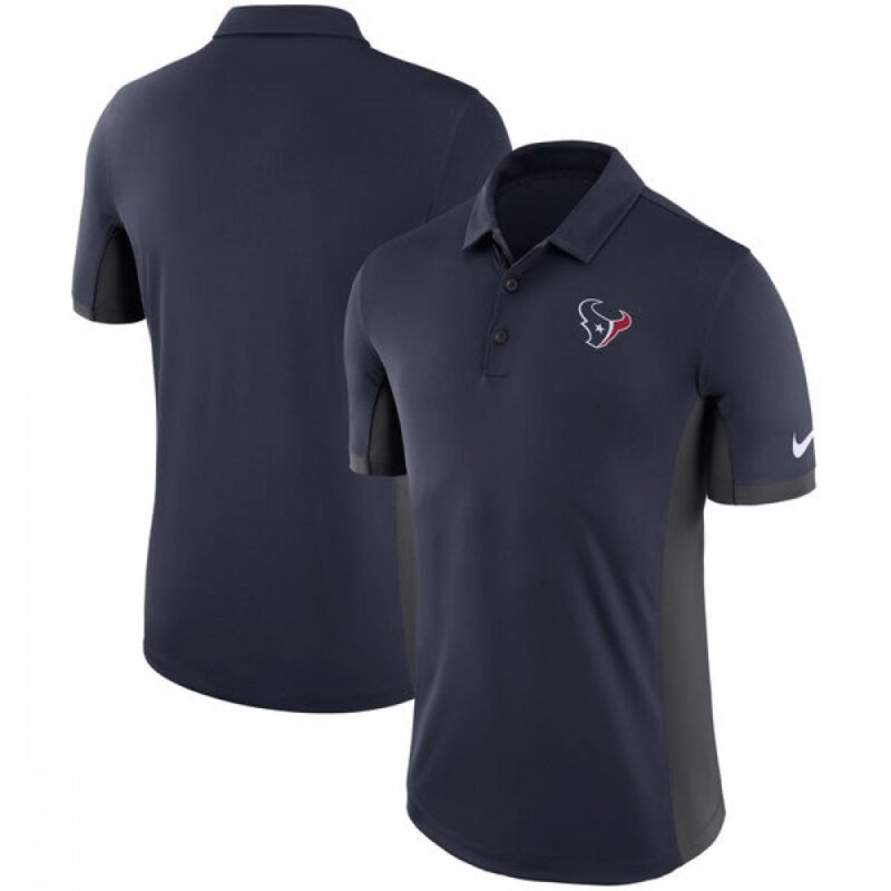 6862a6189ce24_1 Men's Houston Texans Navy Evergreen Polo