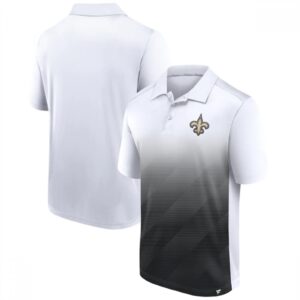 6862a62cd07d0_1 Men's New Orleans Saints White/Black Iconic Parameter Sublimated Polo